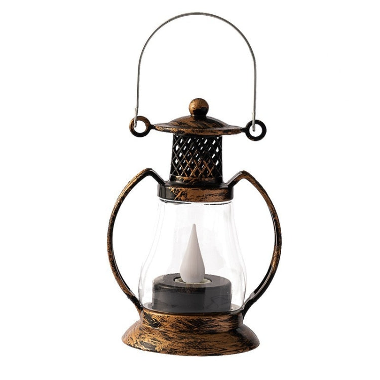 Retro goccia d'acqua Fiamma Lanterna Ornamento Scena natalizia Decorazione Luce ad olio