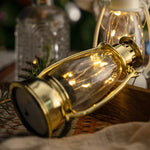 Lampada a olio di simulazione della decorazione della scena di Natale della decorazione della tavola della lanterna retrò