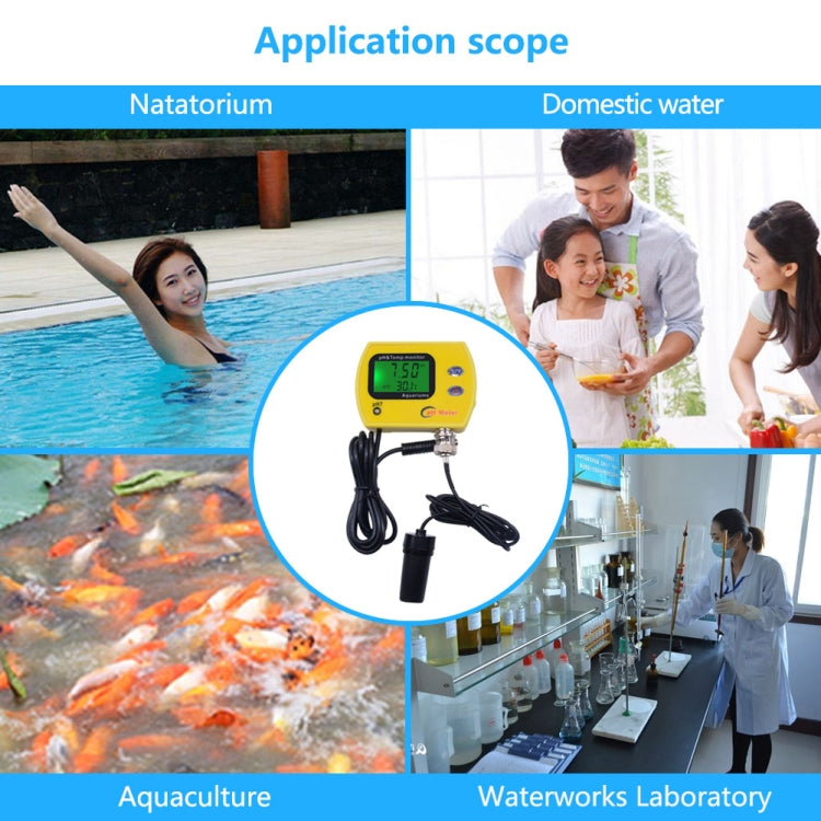 Tester pH e temperatura piscina con spina US/EU