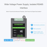 Modulo di uscita PWM industriale a 4 canali Waveshare Modbus RTU RS485, frequenza e ciclo di lavoro regolabili., Modbus RTU PWM Output 4CH