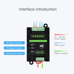 Modulo uscita PWM 4 canali RS485 Modbus RTU industriale