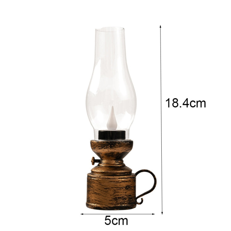 Retro lampada a cherosene luminosa Simulazione natalizia Lampada a olio Decorazione, Spec:, Water-drop (Bronze), Water-drop (Black), Water-drop (White), Shaking (Bronze), Shaking (Black), Shaking (White)