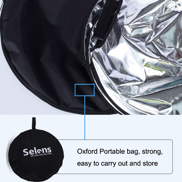 Selens 5 in 1 (oro / argento / bianco / nero / luce soffusa) lavagna riflettente pieghevole, dimensioni:, 60cm Round, 80cm Round, 110cm Round, 60x90cm, 80x120cm, 120x180cm, 150x200cm, 80cm Triangle, 110cm Triangle