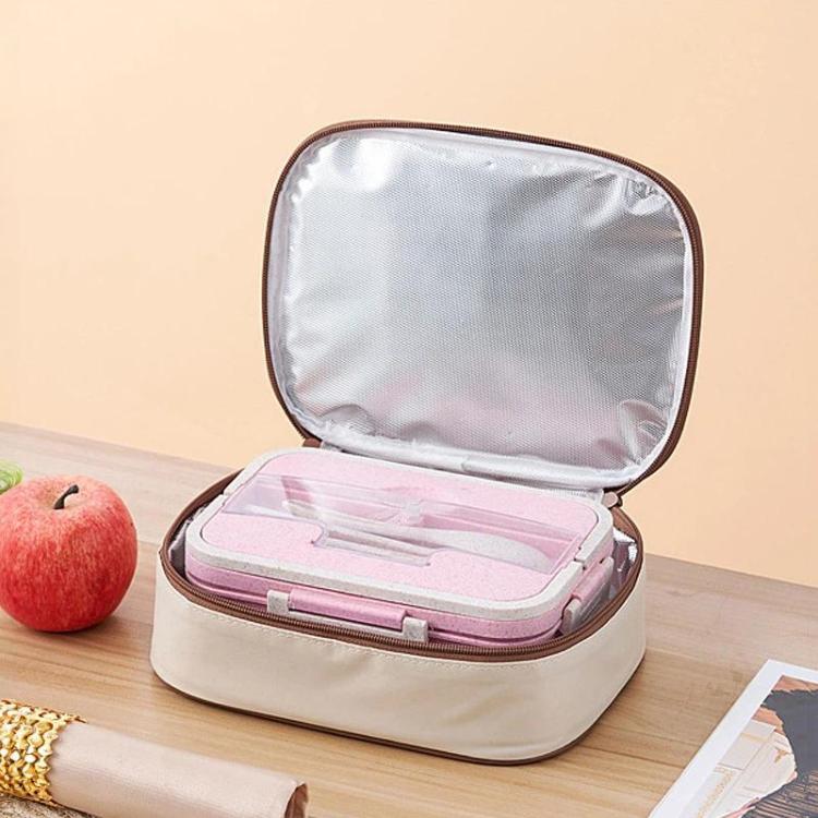 Borsa termica quadrata per il pranzo, contenitore per alimenti isolato, ideale per la preparazione dei pasti, bento box e per il pranzo in ufficio., Small, Medium, Large