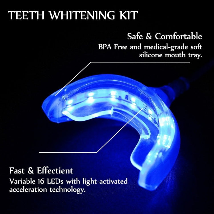 Sistema di sbiancamento dentale del dispositivo di sbiancamento dei denti 16LED, With 3 In 1 Data Cable