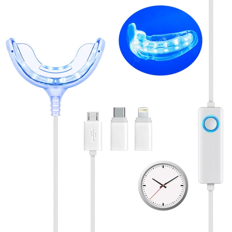 Sistema di sbiancamento dentale del dispositivo di sbiancamento dei denti a 16 LED con temporizzazione di 25 minuti controllata da filo, Wire-Controlled