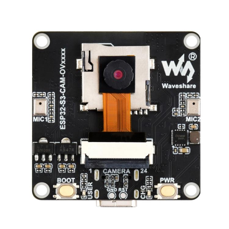Scheda di sviluppo per fotocamera AIoT Waveshare ESP32-S3, With GC0308 Camera, With GC2145 Camera, With OV3660 Camera, With OV5640 Camera