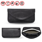 Borsa di schermatura del segnale in fibra di carbonio Borsa per chiavi del telefono RFID a prova di radiazioni 20 x 10 cm, Carbon Fiber  20 x 10cm