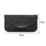 Borsa di schermatura del segnale in fibra di carbonio Borsa per chiavi del telefono RFID a prova di radiazioni 20 x 10 cm, Carbon Fiber  20 x 10cm