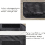 Borsa di schermatura del segnale in fibra di carbonio Borsa per chiavi del telefono RFID a prova di radiazioni 20 x 10 cm, Carbon Fiber  20 x 10cm