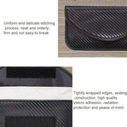 Borsa di schermatura del segnale in fibra di carbonio Borsa per chiavi del telefono RFID a prova di radiazioni 20 x 10 cm, Carbon Fiber  20 x 10cm