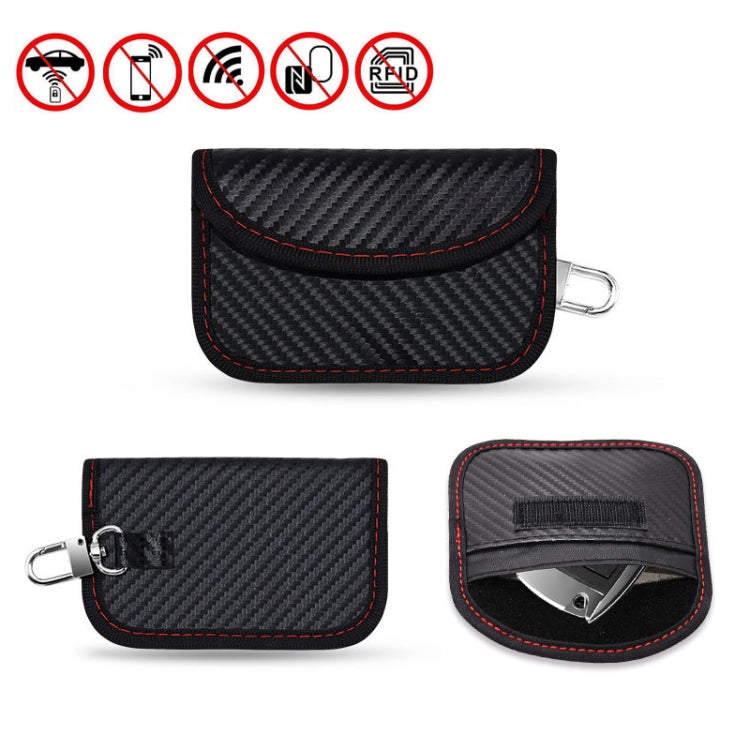Custodia per schede RFID in fibra di carbonio Custodia protettiva per segnale chiave auto a prova di radiazioni, 10.5 x 6.5cm, 11.5 x 7.5cm