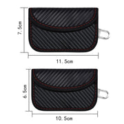 Custodia per schede RFID in fibra di carbonio Custodia protettiva per segnale chiave auto a prova di radiazioni, 10.5 x 6.5cm, 11.5 x 7.5cm