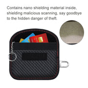 Custodia per schede RFID in fibra di carbonio Custodia protettiva per segnale chiave auto a prova di radiazioni, 10.5 x 6.5cm, 11.5 x 7.5cm