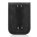 Borsa per schermatura del segnale della chiave dell'auto con doppia fibbia Custodia per carte RFID antimagnetica, Double Buckle