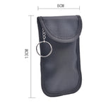 Borsa per schermatura del segnale della chiave dell'auto con doppia fibbia Custodia per carte RFID antimagnetica, Double Buckle