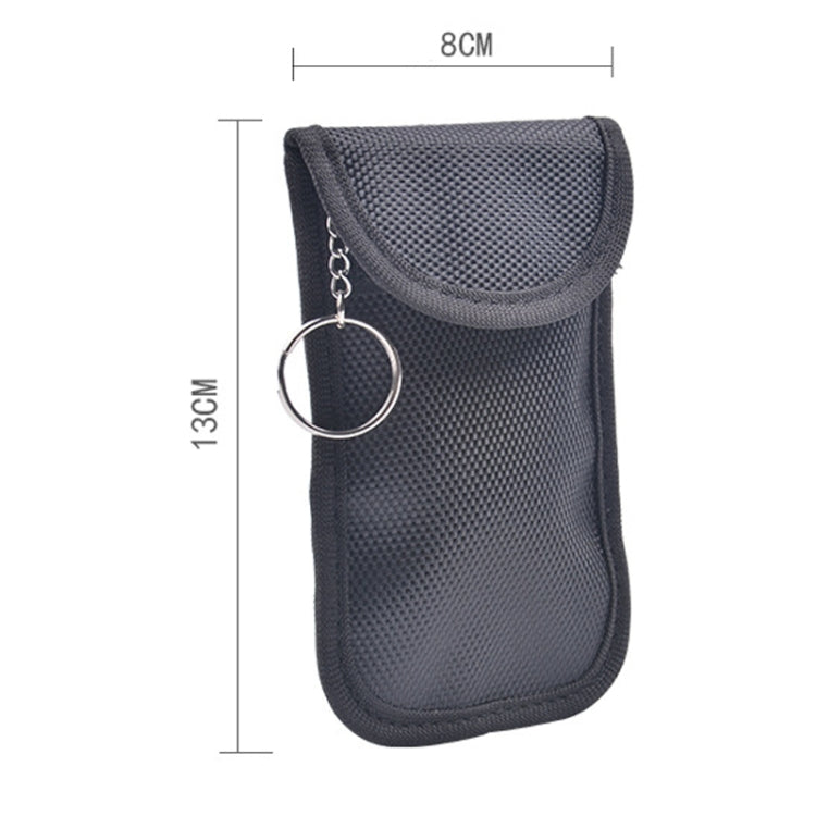 Borsa per schermatura del segnale della chiave dell'auto con doppia fibbia Custodia per carte RFID antimagnetica, Double Buckle