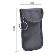 Borsa per schermatura del segnale della chiave dell'auto con doppia fibbia Custodia per carte RFID antimagnetica, Double Buckle