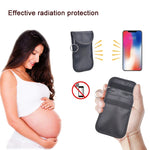 Borsa per schermatura del segnale della chiave dell'auto con doppia fibbia Custodia per carte RFID antimagnetica, Double Buckle