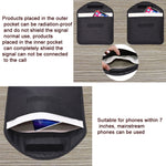 Borsa per schermatura del segnale del tablet del telefono cellulare Custodia anti-radiazioni RFID, 23.5 x 18cm