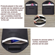 Borsa per schermatura del segnale del tablet del telefono cellulare Custodia anti-radiazioni RFID, 23.5 x 18cm