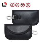 Borsa anti-radiazioni in pelle PU RFID per cellulare, chiave per auto, protezione segnale, PU Black