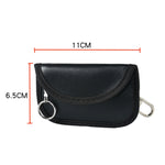 Borsa anti-radiazioni in pelle PU RFID per cellulare, chiave per auto, protezione segnale, PU Black