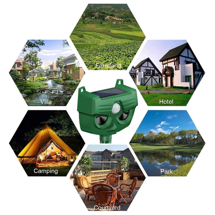 Repellente solare ad ultrasuoni per animali esterno RC-543