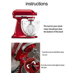 Accessori in acciaio inossidabile, For KitchenAid 5QT Mixer Head, For KitchenAid  6QT Mixer Head, For KitchenAid Stand Mixer 5QT  Whip Whisk, For Kitchenaid Stand Mixer 5QT Dough Hook, For KitchenAid Stand Mixer 6QT Whip Whisk                          ...
