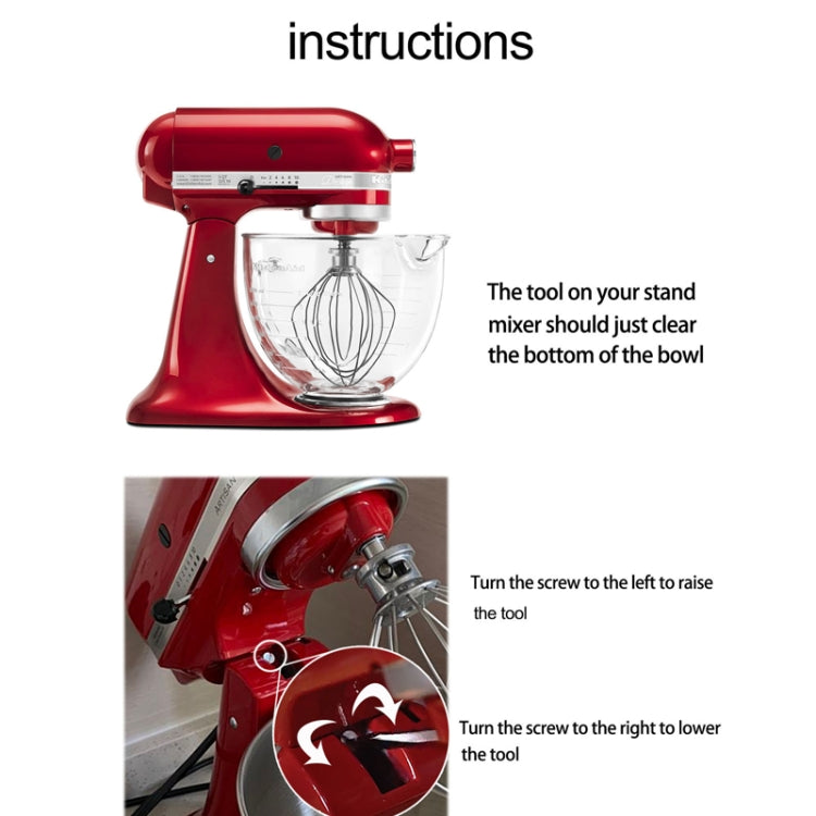 Accessori in acciaio inossidabile, For KitchenAid 5QT Mixer Head, For KitchenAid  6QT Mixer Head, For KitchenAid Stand Mixer 5QT  Whip Whisk, For Kitchenaid Stand Mixer 5QT Dough Hook, For KitchenAid Stand Mixer 6QT Whip Whisk                          ...