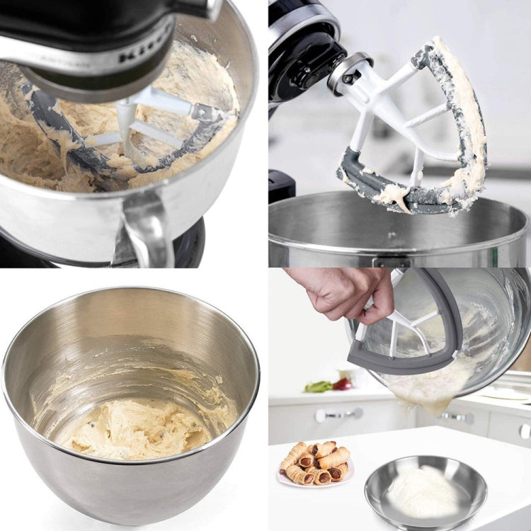 KA-5A Per mixer Kitchenaid con testa inclinabile Frusta con bordo flessibile 4.5-5QT con bordi flessibili in silicone, KA-5A