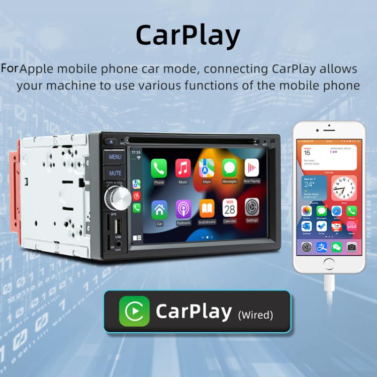 6,2 pollici Bluetooth AUX Interconnessione del telefono cellulare Interfaccia USB Auto DVD