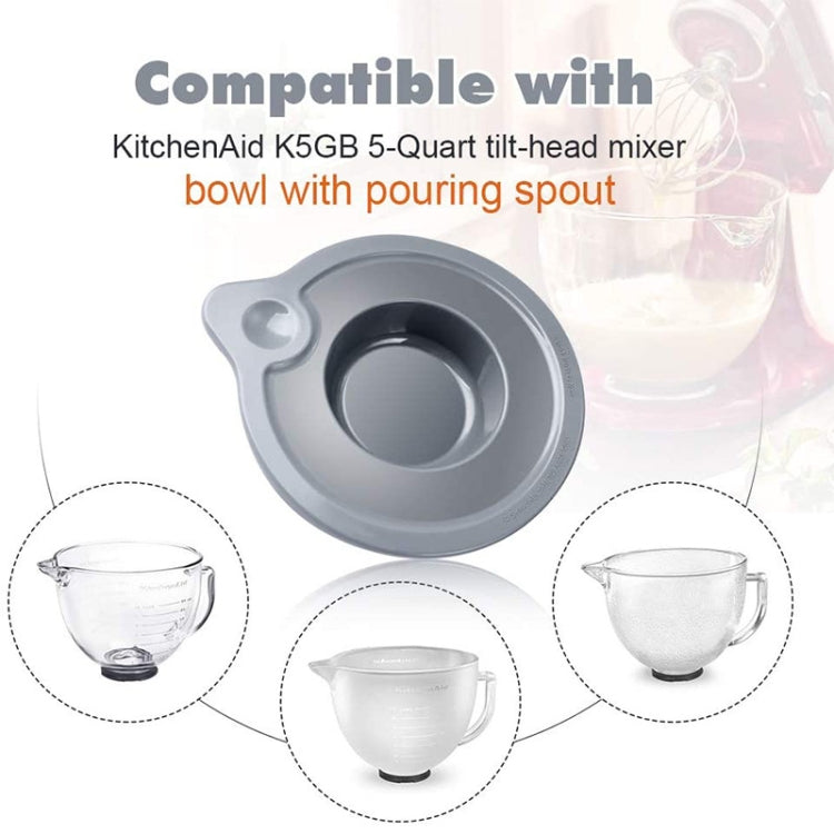 KA-T5 Per KitchenAid K5GB 5QT Coperchio con guarnizione per ciotola in vetro per miscelatore con testa inclinabile, Glass Bowl Seal Lid
