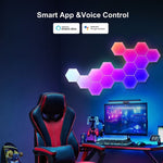 Gaming Ambient Light Smart Chiclet Backdrop Quantum Wall Light, Versioni:, 3pcs Bluetooth, 6pcs Bluetooth, 10pcs Bluetooth, 12pcs Bluetooth, 3pcs WIFI, 6pcs WIFI, 10pcs WIFI, 12pcs WIFI