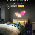 Gaming Ambient Light Smart Chiclet Backdrop Quantum Wall Light, Versioni:, 3pcs Bluetooth, 6pcs Bluetooth, 10pcs Bluetooth, 12pcs Bluetooth, 3pcs WIFI, 6pcs WIFI, 10pcs WIFI, 12pcs WIFI