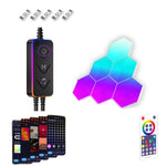 Gaming Ambient Light Smart Chiclet Backdrop Quantum Wall Light, Versioni:, 3pcs Bluetooth, 6pcs Bluetooth, 10pcs Bluetooth, 12pcs Bluetooth, 3pcs WIFI, 6pcs WIFI, 10pcs WIFI, 12pcs WIFI