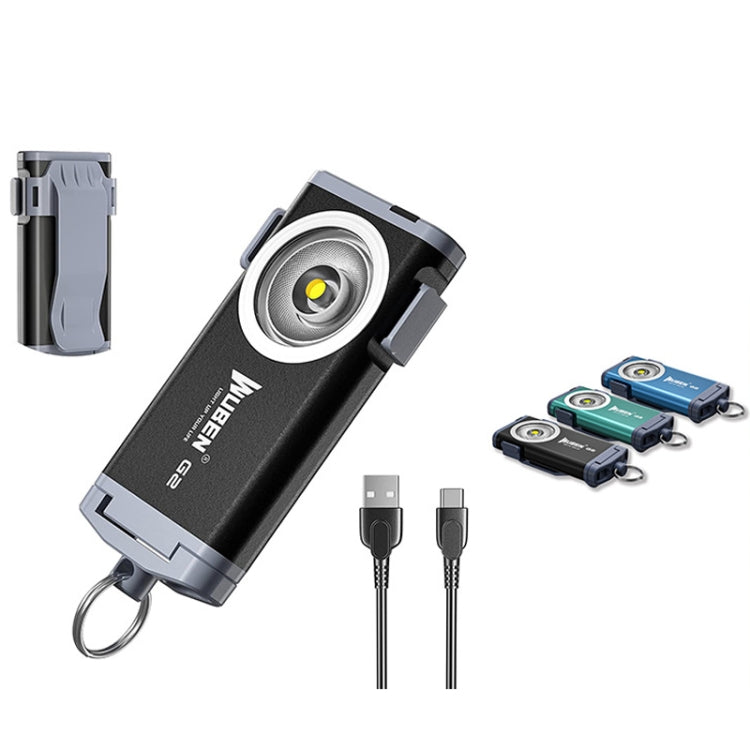 WUBEN G2 Torcia a LED a luce forte USB Camper all'aperto e portachiavi super luminoso per uso domestico, WUBEN G2 Green, WUBEN G2 Blue, WUBEN G2 Black
