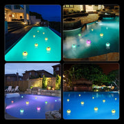 Luci galleggianti solari per piscina con 3 modalità luce
