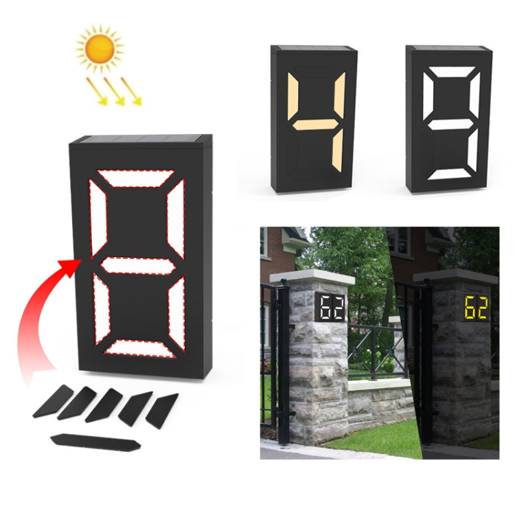 Lampada solare da parete impermeabile N766B 20x11x5 cm