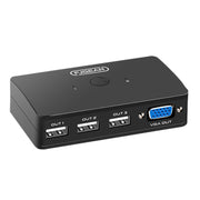 FJGEAR FJ-210UK 2 porte HD VGA a KVM Switcher con controller desktop, FJ-210UK