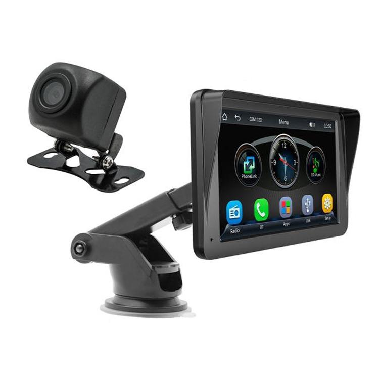Lettore MP5 per auto AHD da 7 pollici con CarPlay wireless e supporto per l'interconnessione con telefoni cellulari., B5300 With Camera