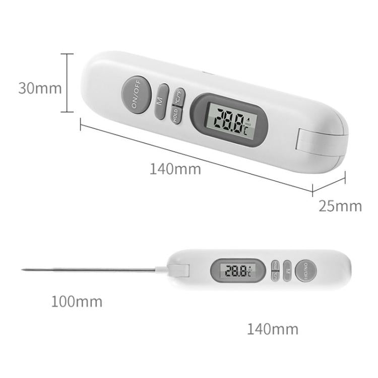 Termometro elettronico ricaricabile pieghevole per alimenti da -50 a 300 °C, YZ6010