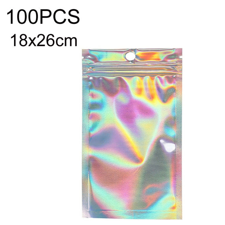 100PCS Laser autosigillante sacchetto di imballaggio linea dati sacchetto di plastica foglio di alluminio, dimensioni:, 15x15cm, 15x22cm, 16x20cm, 16x24cm, 18x23cm, 18x26cm, 20.5x26cm, 20x30cm