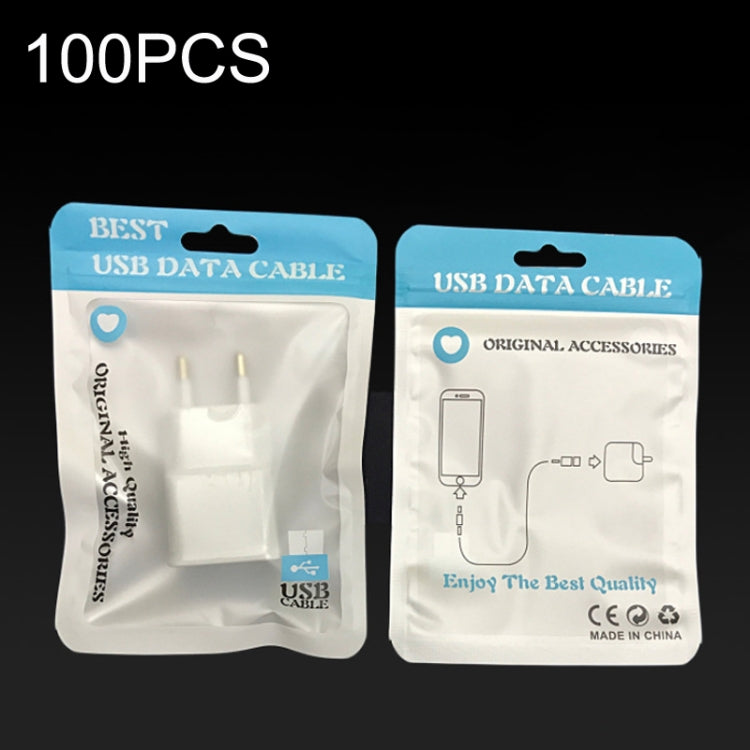 100PCS XC-0014 Cavo dati USB Borse per imballaggio Borsa a chiusura lampo leggera perla, dimensioni:, 9x16cm (Blue), 9x16cm (Light Green), 9x16cm (Red), 9x16cm (Gold), 9x16cm (Black), 10.5x15cm (Blue), 10.5x15cm (Light Green), 10.5x15cm (Red)          ...