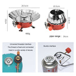 Mini fornello a gas portatile per alpinismo da campeggio all'aperto, stile:, Square (Regular Model), Square (Buckle Model), Square (Threaded Interface), Lotus (Regular Model), Lotus (Buckle Model), Lotus (Threaded Interface)
