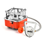 Mini fornello a gas portatile per alpinismo da campeggio all'aperto, stile:, Square (Regular Model), Square (Buckle Model), Square (Threaded Interface), Lotus (Regular Model), Lotus (Buckle Model), Lotus (Threaded Interface)