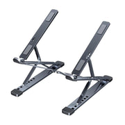Supporto per dissipazione del calore per laptop in lega di alluminio pieghevole a doppio strato N8, N8 (Silver), N8 (Gray), N8 (Oxidized Silver)