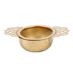 Filtro da tè con bordo decorativo per teiera in acciaio inossidabile 304, Gold, Silver