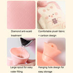 ZS103 Sacchetti di acqua calda riempiti d'acqua peluche Cartoon Borraccia riscaldante a prova di perdite a prova di esplosione, Spec:, Pink Lucky Rabbit, Beige Lucky Rabbit, Brown Bear, Khaki Bear, Purple Duck, Pink Rabbit, Pink Duck, Deep Blue Duck   ...