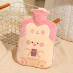 ZS103 Sacchetti di acqua calda riempiti d'acqua peluche Cartoon Borraccia riscaldante a prova di perdite a prova di esplosione, Spec:, Pink Lucky Rabbit, Beige Lucky Rabbit, Brown Bear, Khaki Bear, Purple Duck, Pink Rabbit, Pink Duck, Deep Blue Duck   ...